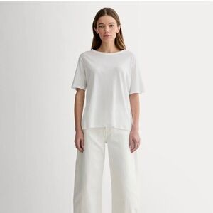 Everlane Oversized Air Tee, XS, Heather Gray